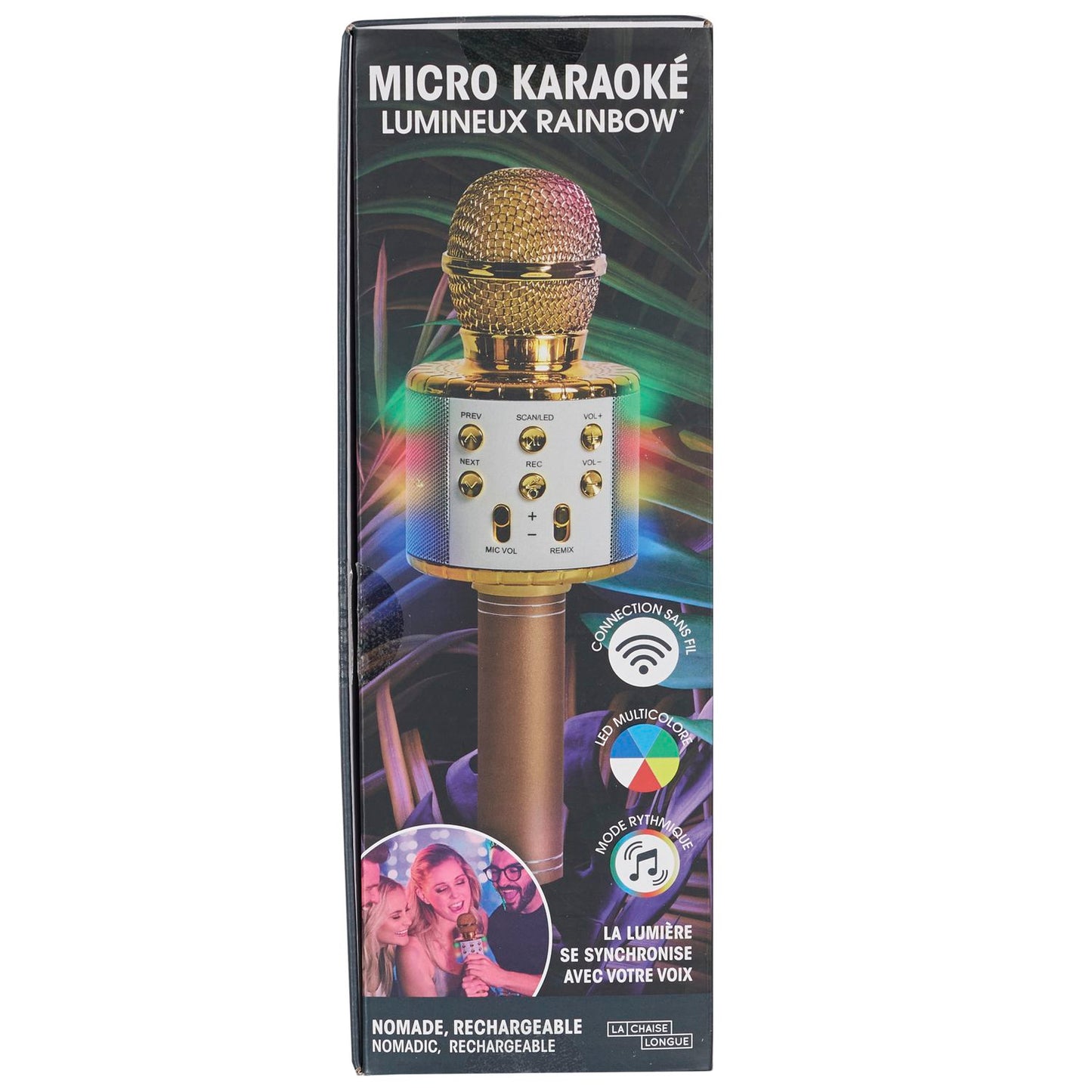 MICRO KARAOKE LUMINEUX RAINBOW