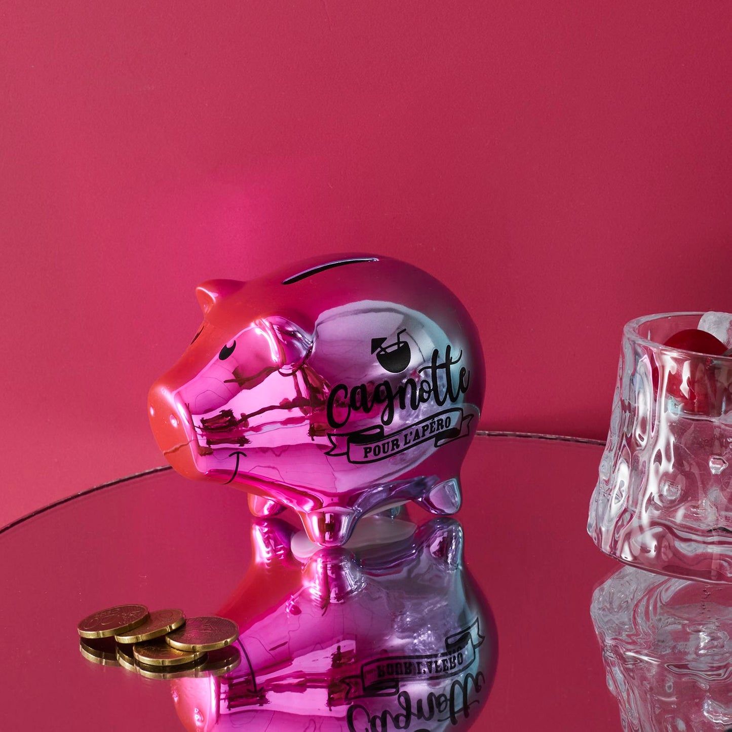 TIRELIRE COCHON POUR L'APERO ELECTROPLATE