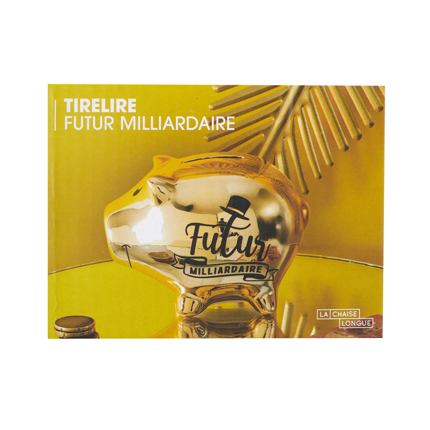 TIRELIRE COCHON MILLIARDAIRE GOLD