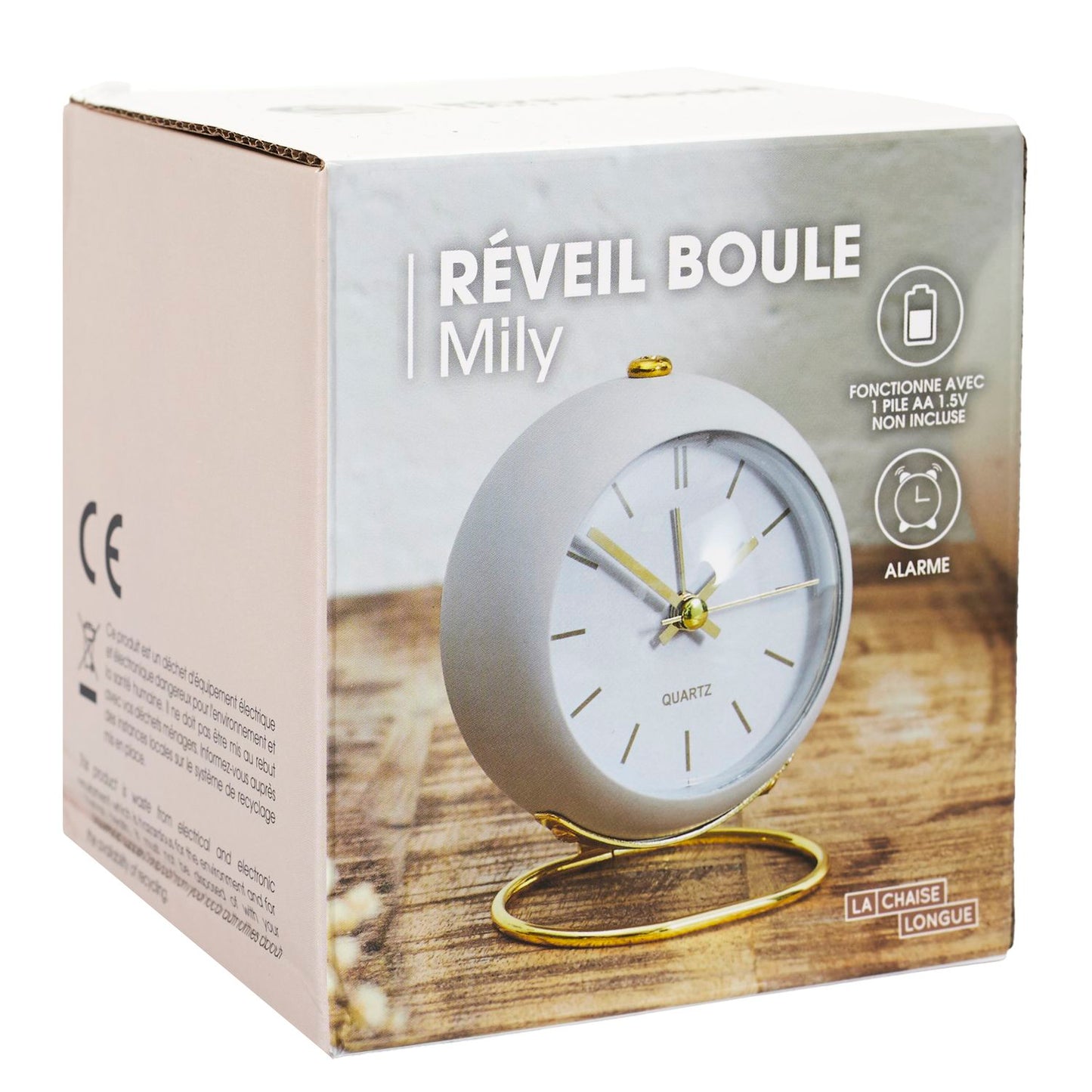 REVEIL BOULE MILY GRIS