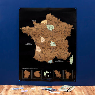 CARTE DE FRANCE À GRATTER