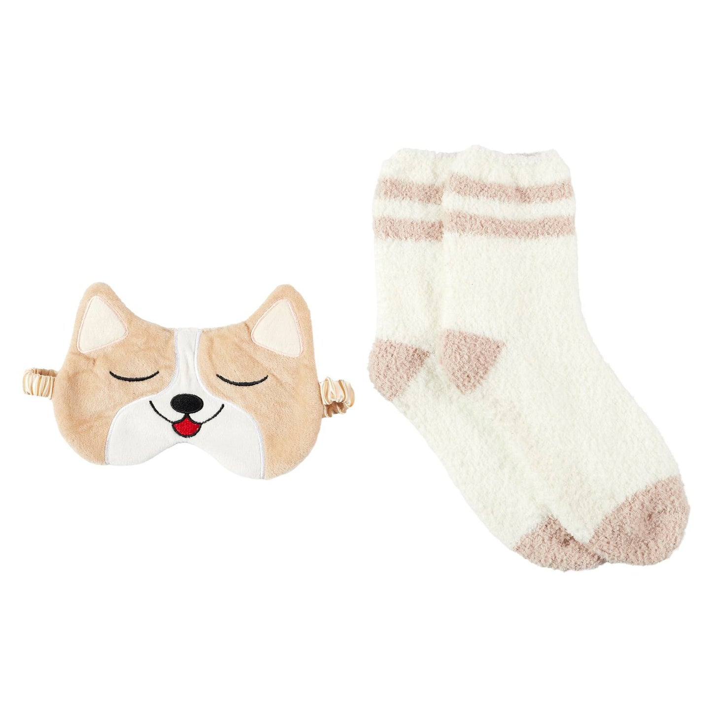 COFFRET MASQUE ET CHAUSSETTES SWEET CORGI