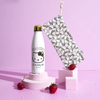 COFFRET BOUTEILLE ISOTHERME HELLO KITTY