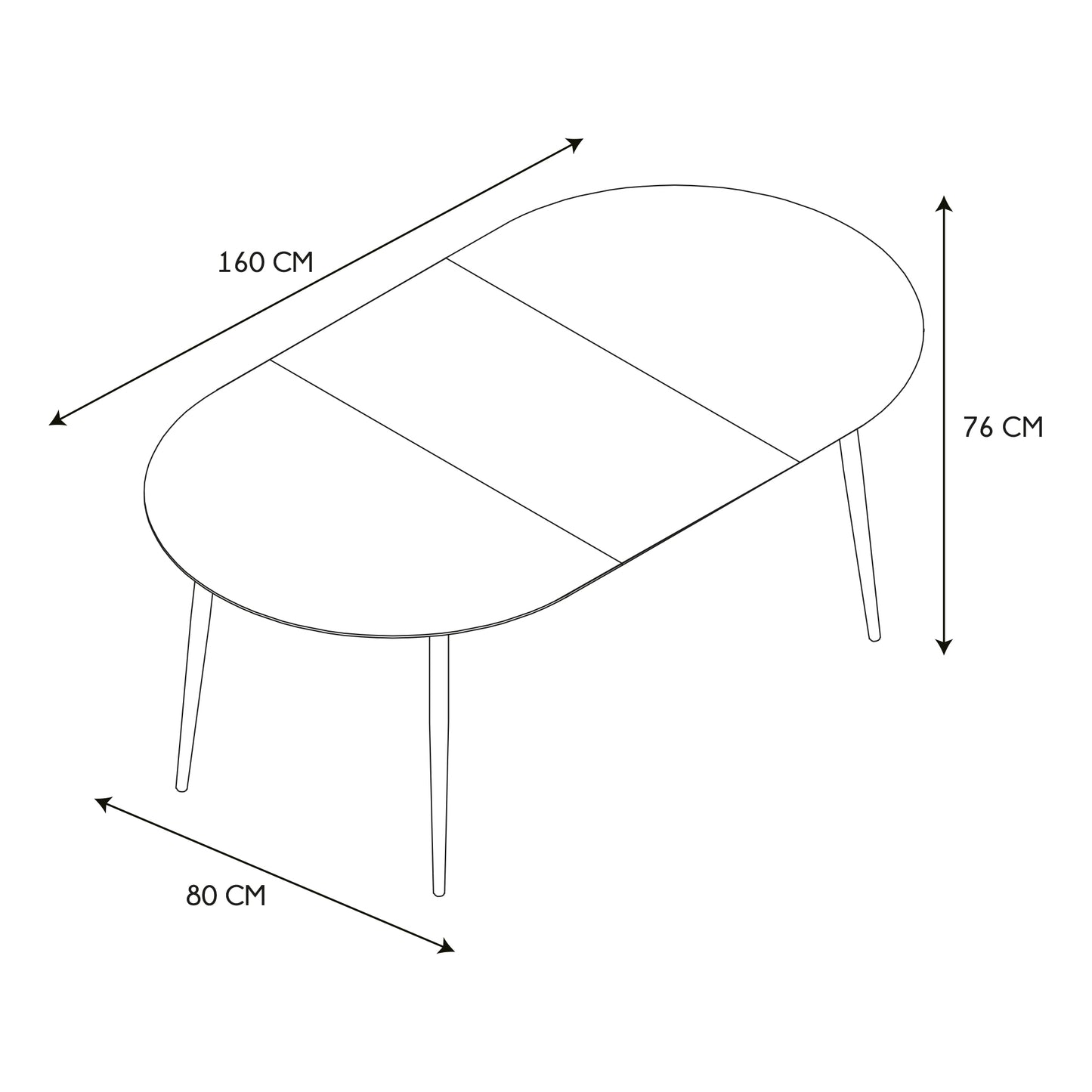 TABLE EXTENSIBLE 4 A 6 PERSONNES