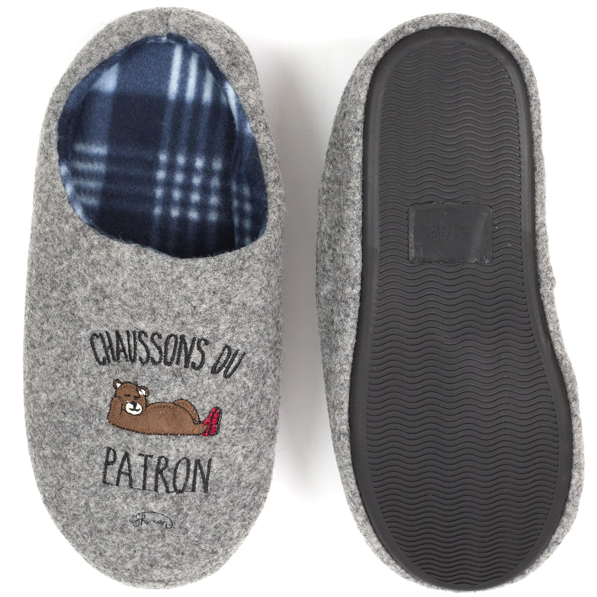 CHAUSSONS DU PATRON TAILLE 41 43 La Chaise Longue